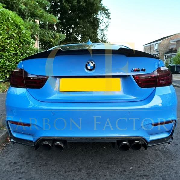 V Style Gloss Black Rear Diffuser for BMW F80 M3 F82 F83 M4 14-20 - Carbon Factory