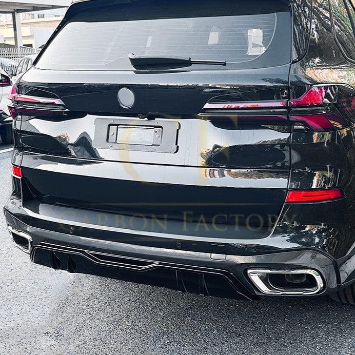 V Style Gloss Black Rear Diffuser for BMW G05 X5 19-25-Carbon Factory
