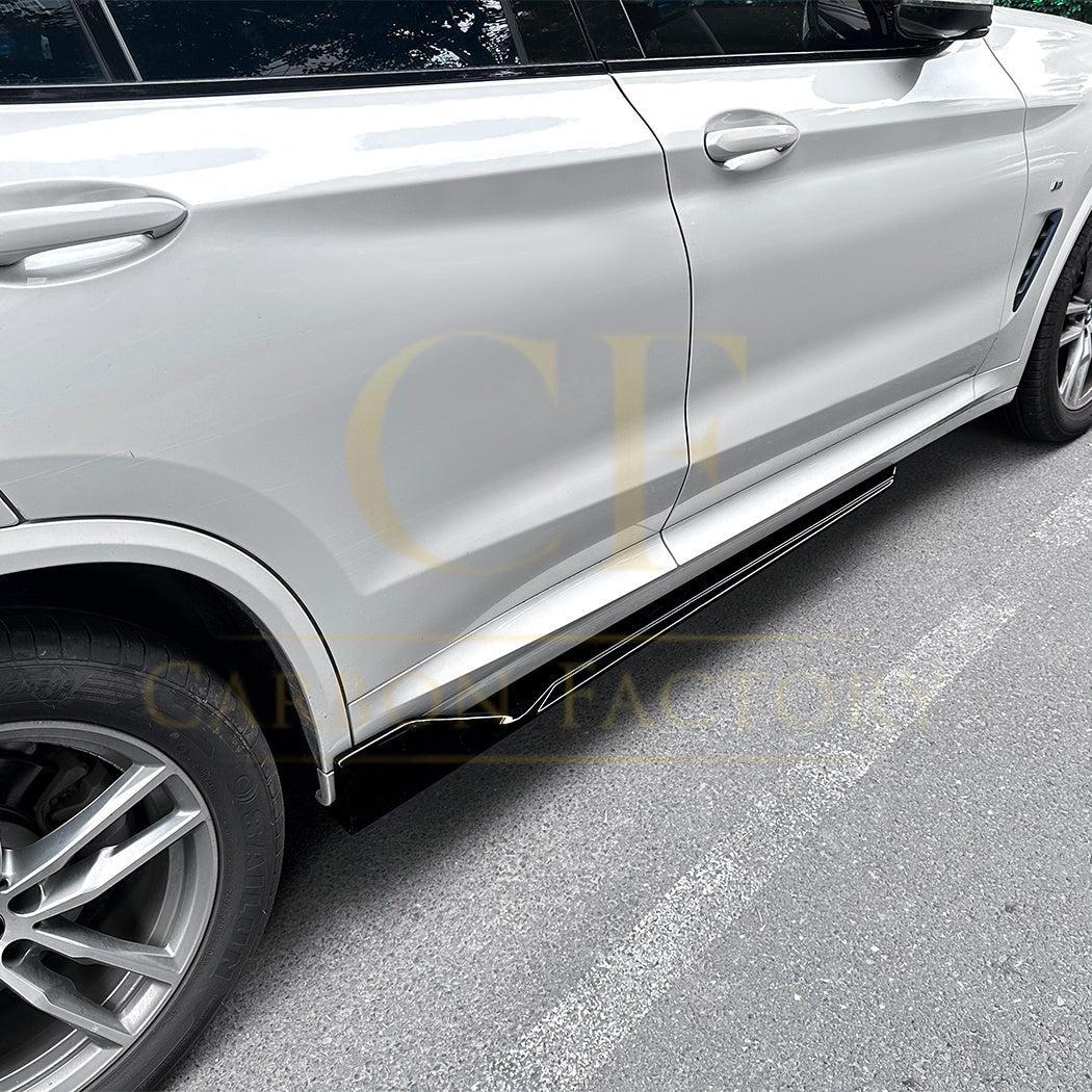 V Style Gloss Black Side Skirts for BMW G01 X3 G02 X4 18-24-Carbon Factory