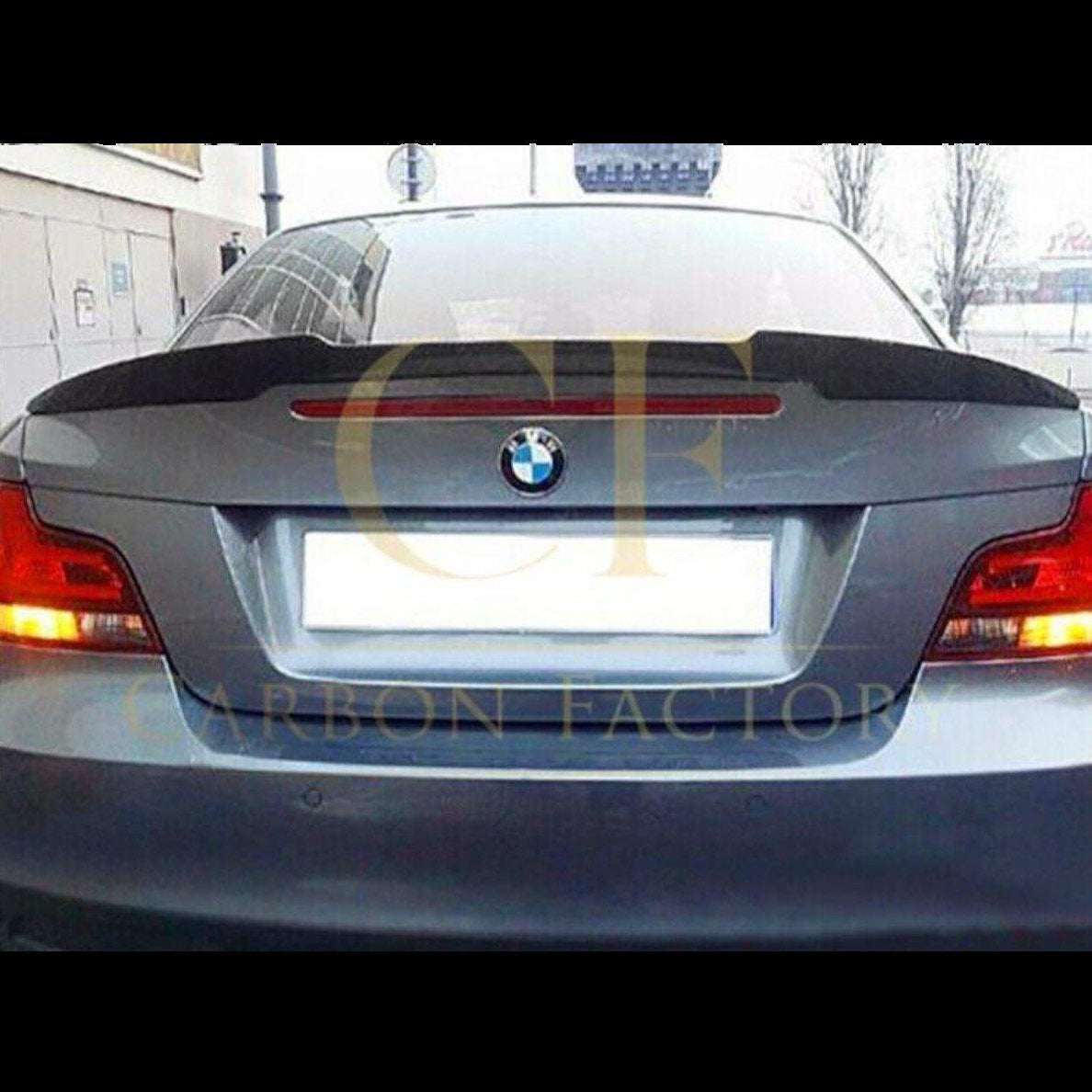 V Style Pre-Preg Carbon Fibre Boot Spoiler for BMW 1 Series E82 2007-2013 - Carbon Factory