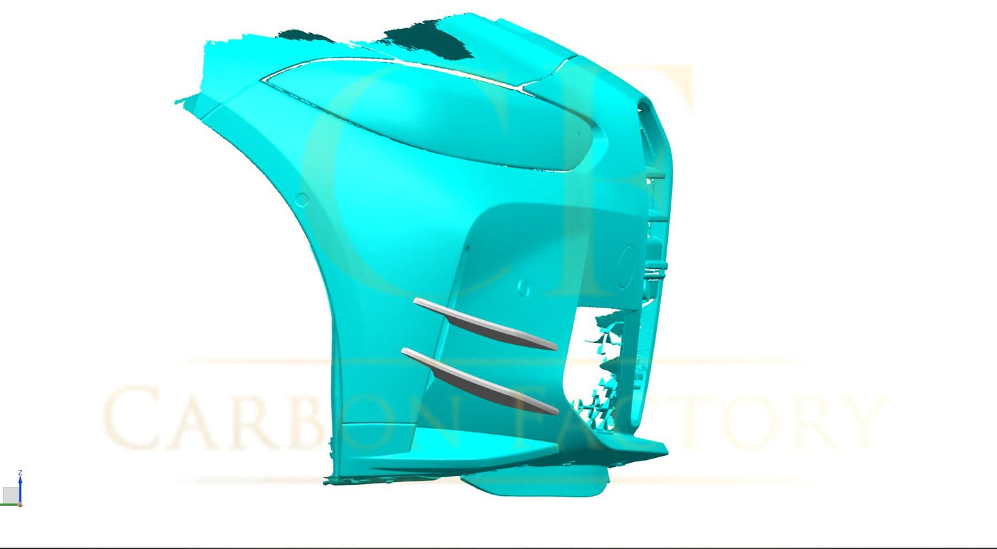 V Style Pre-Preg Carbon Fibre Front Canards for BMW G80 M3 G82 G83 M4 21-Present - Carbon Factory