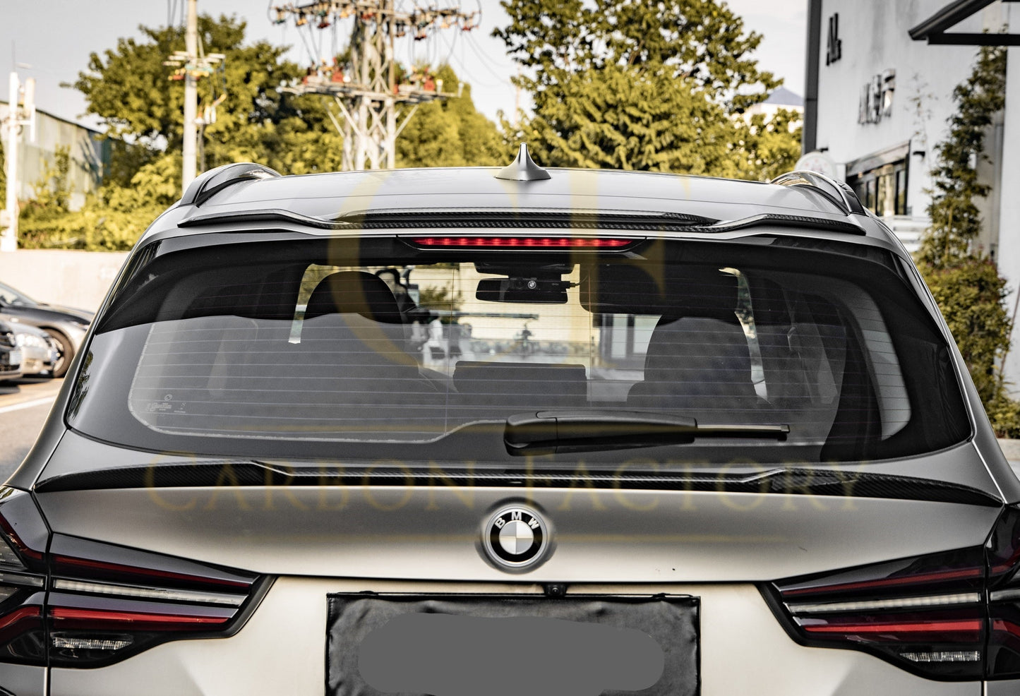 V Style Pre-Preg Carbon Fibre Mid Spoiler for BMW G01 X3 F97 X3M G08 IX3 LCI 22-25-Carbon Factory