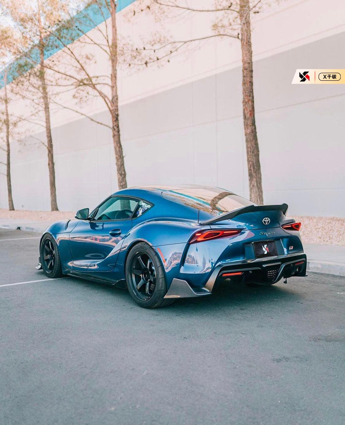 V Style Pre-Preg Carbon Fibre Rear Spoiler for Toyota A90 Supra 19-Present-Carbon Factory