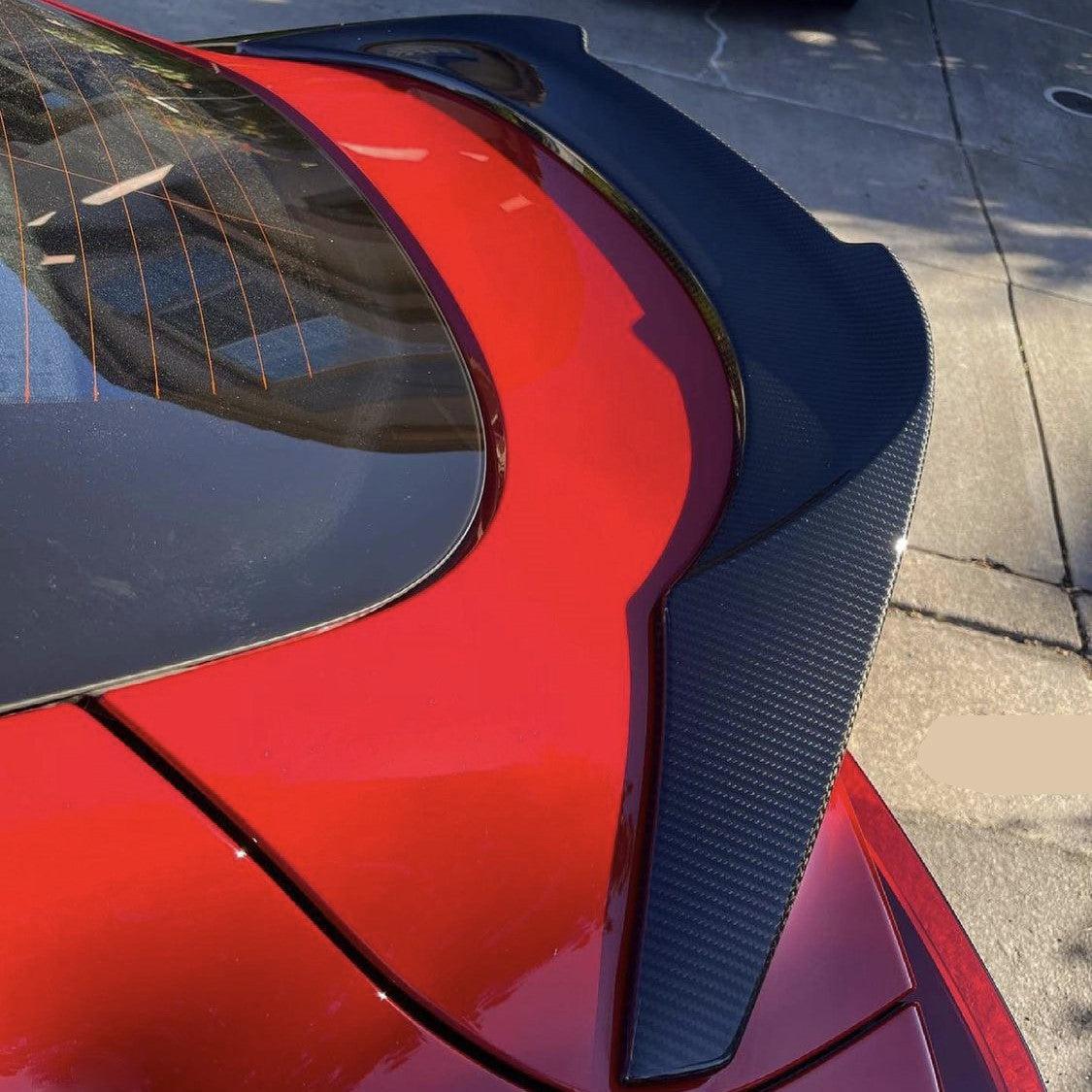V Style Pre-Preg Carbon Fibre Rear Spoiler for Toyota A90 Supra 19-Present-Carbon Factory