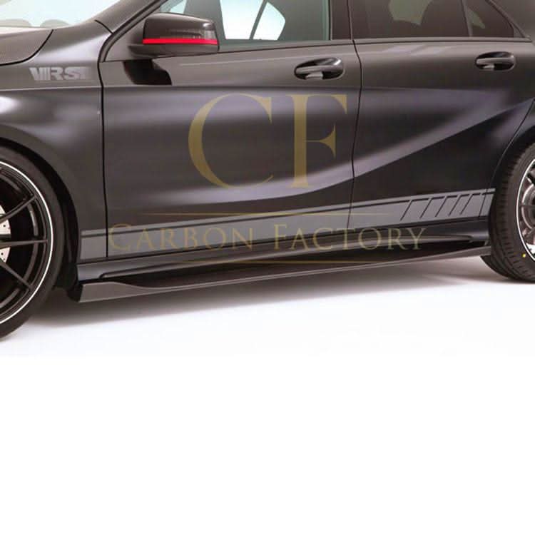 VRS Style Carbon Fibre Side Skirts for Mercedes Benz W176 A Class C117 Coupe 13-18 - Carbon Factory