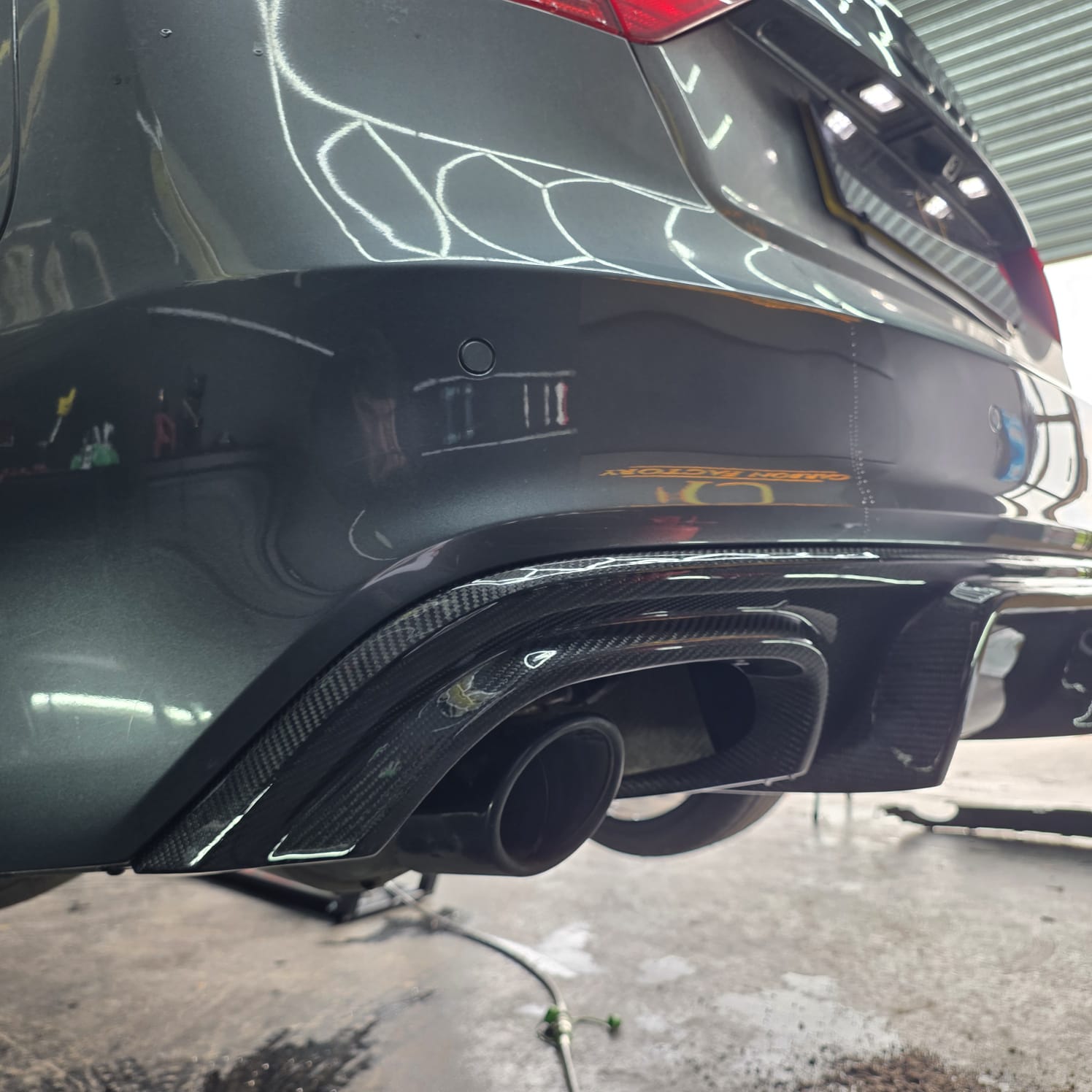 RS Style Carbon Fibre Rear Diffuser for Audi B8.5 S5 & A5 S Line 11-16 - Carbon Factory