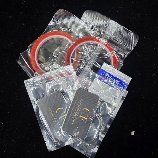 Carbon Factory Carbon Factory Spoiler & Trim Fitting Kit | Automotive Grade Clear Tapes + Adhesion Promoter - Carbon Factory