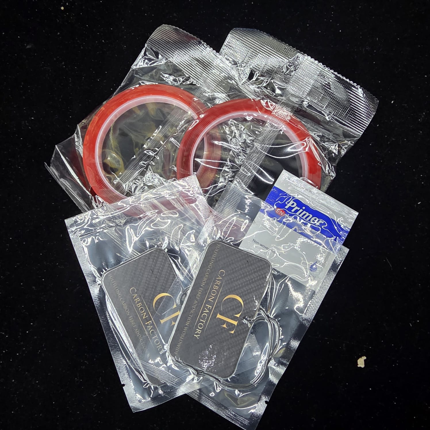 Carbon Factory Spoiler & Trim Fitting Kit | Automotive Grade Clear Tapes + Adhesion Promoter - Carbon Factory