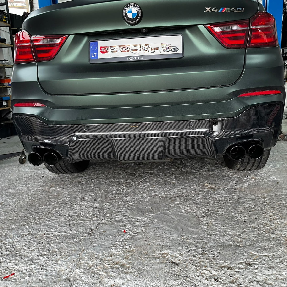 3D Style Carbon Fibre Rear Diffuser for BMW F26 X4 M Sport 15-Present