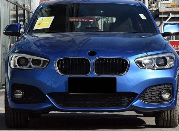 Gloss Black Front Bumper Trims for BMW F20 F21 1 Series LCI 15-19