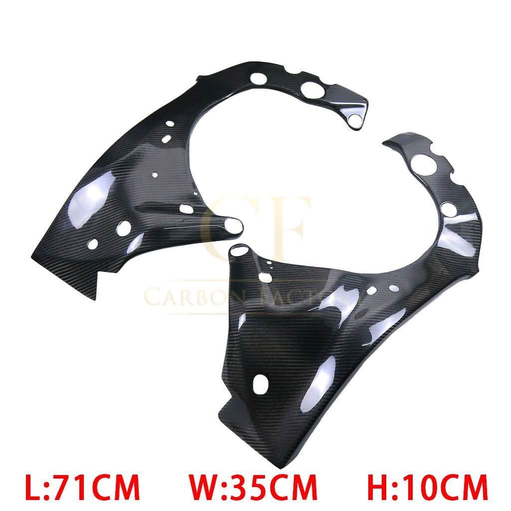 Pre-preg Carbon Fibre Frame Covers for Yamaha R1 2015-2024 - Carbon Factory