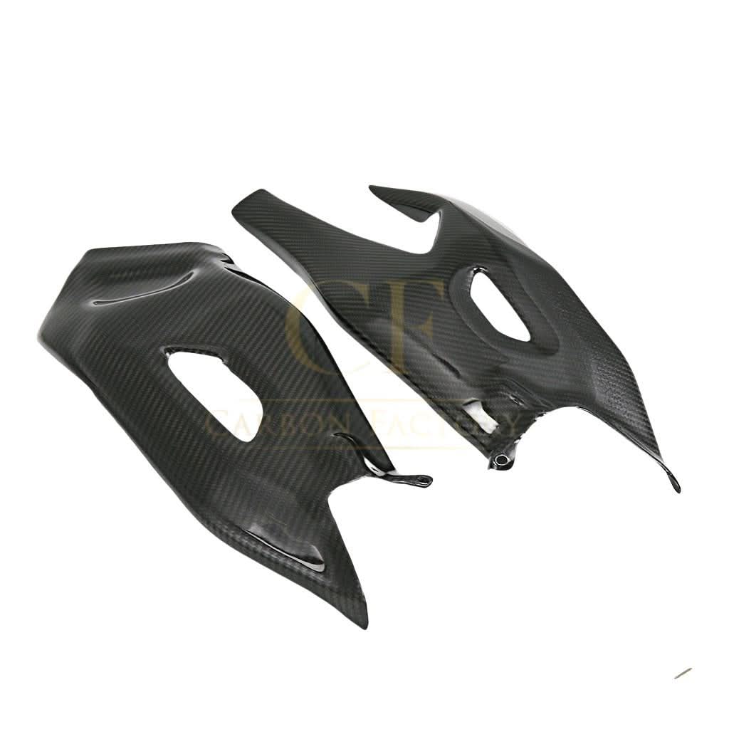 Pre-preg Carbon Fibre Swingarm Covers Protectors for Yamaha R1 2015-2024 - Carbon Factory