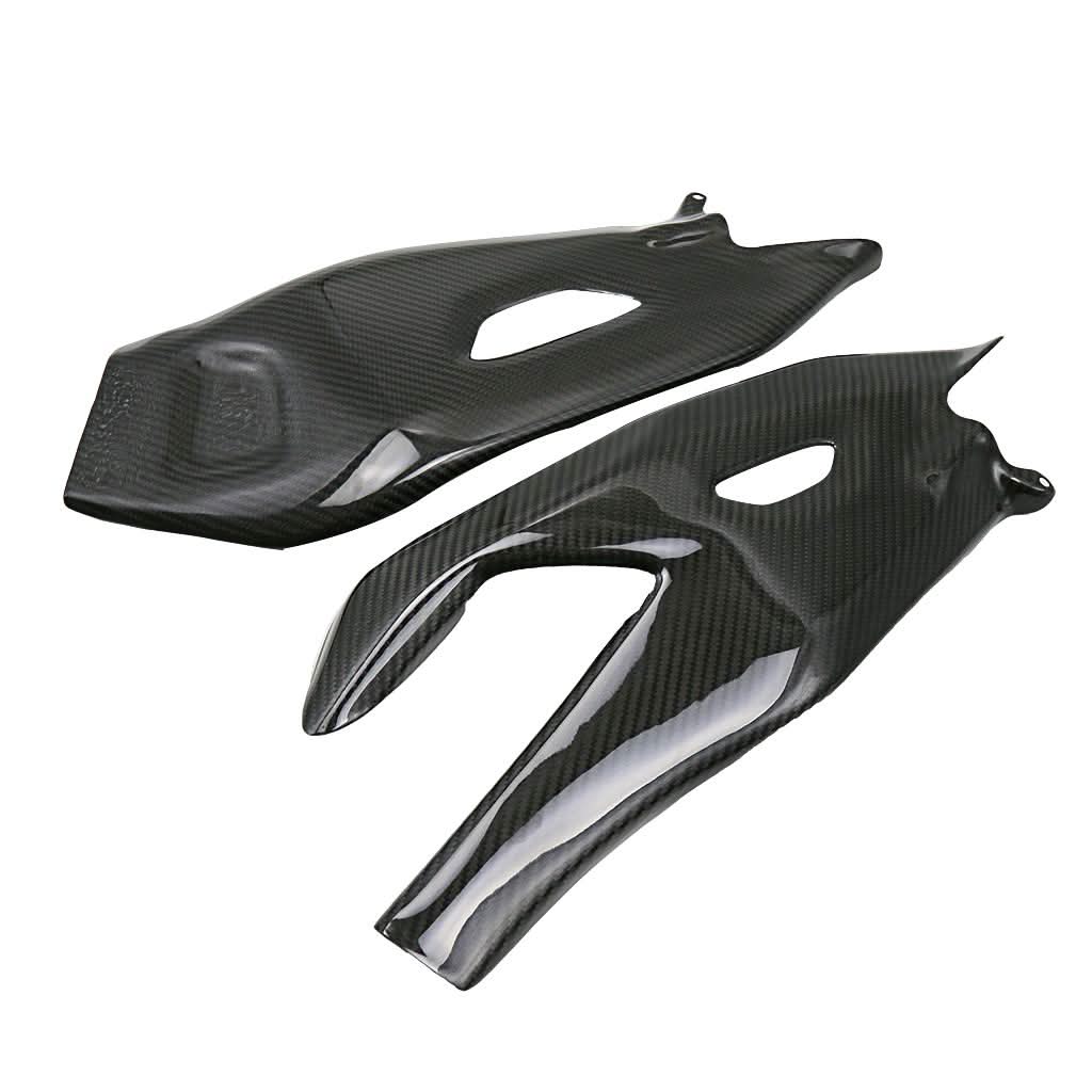 Pre-preg Carbon Fibre Swingarm Covers Protectors for Yamaha R1 2015-2024 - Carbon Factory
