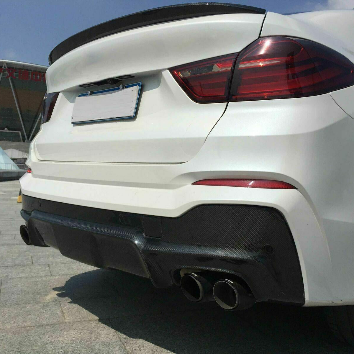 3D Style Carbon Fibre Rear Diffuser for BMW F26 X4 M Sport 15-Present - Carbon Factory