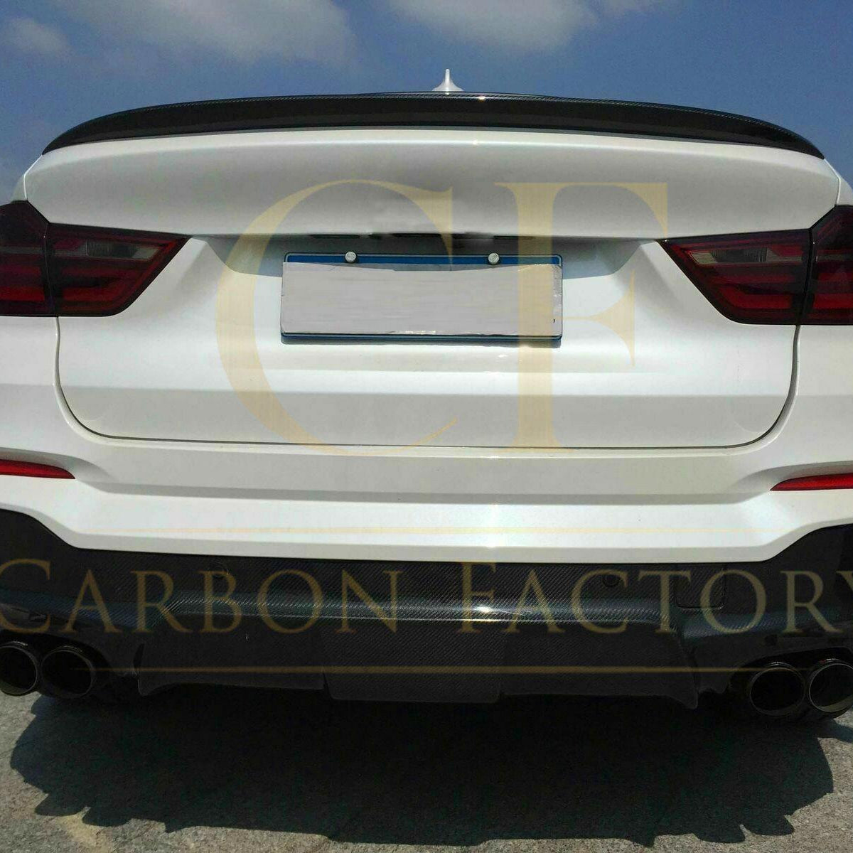3D Style Carbon Fibre Rear Diffuser for BMW F26 X4 M Sport 15-Present - Carbon Factory