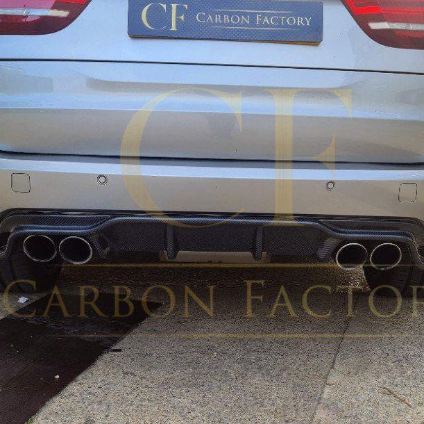 3D Style Carbon Fibre Rear Diffuser for BMW F85 X5M F86 X6M 16-Present - Carbon Factory