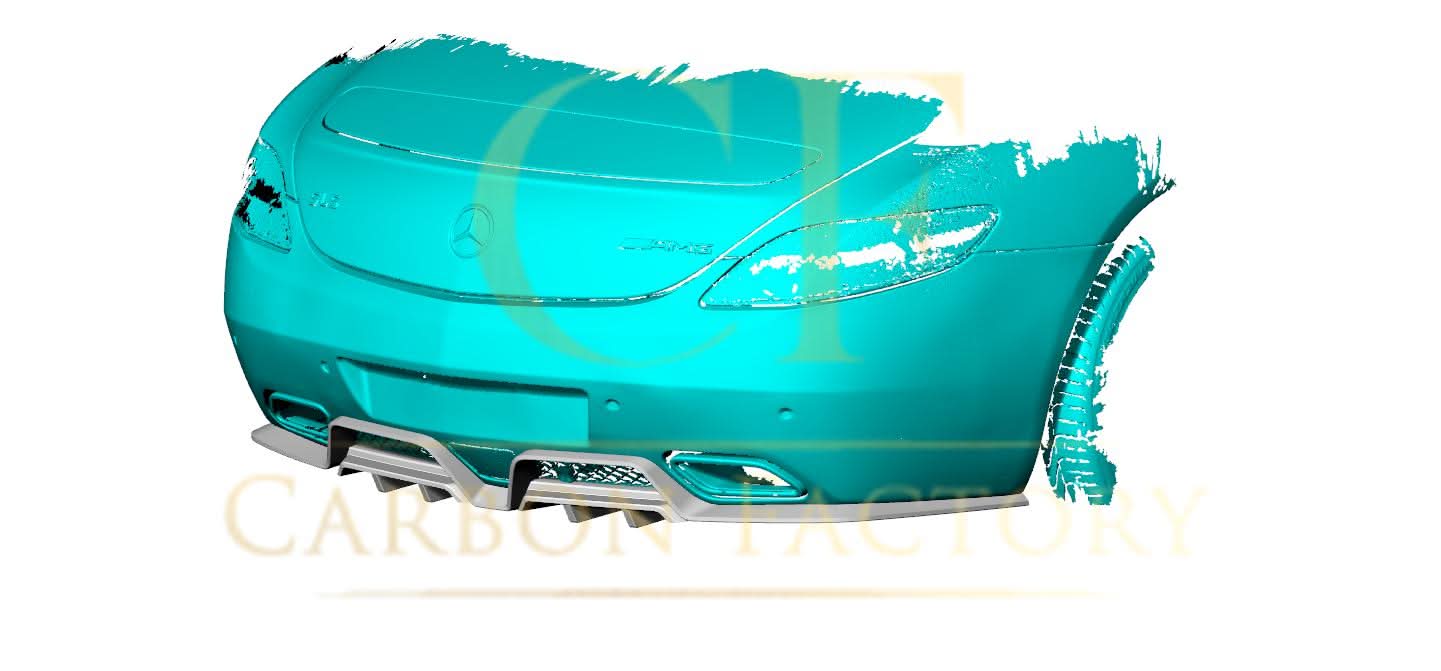 AMG Style Carbon Fibre Rear Diffuser for Mercedes Benz SLS 10-14 - Carbon Factory