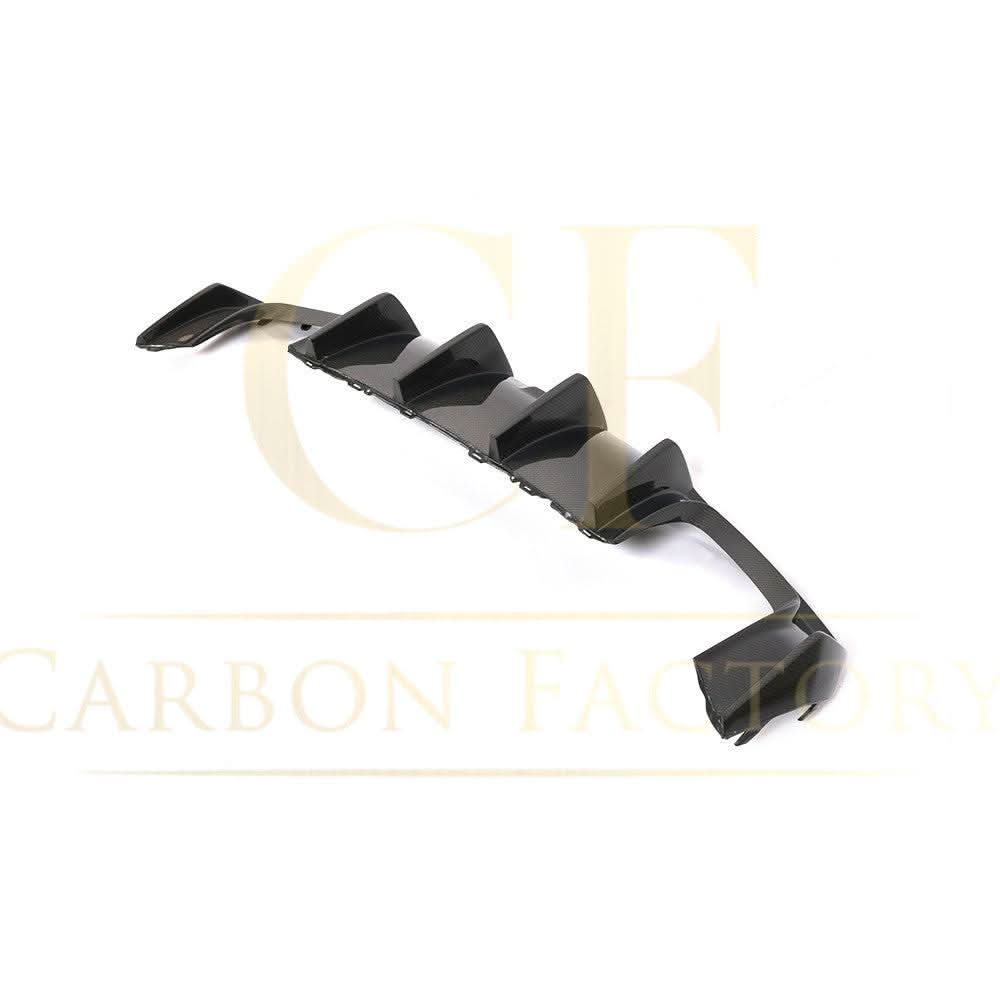 Big Fin Style Carbon Fibre Rear Diffuser for Audi A3 S Line Saloon S3 17-19 - Carbon Factory