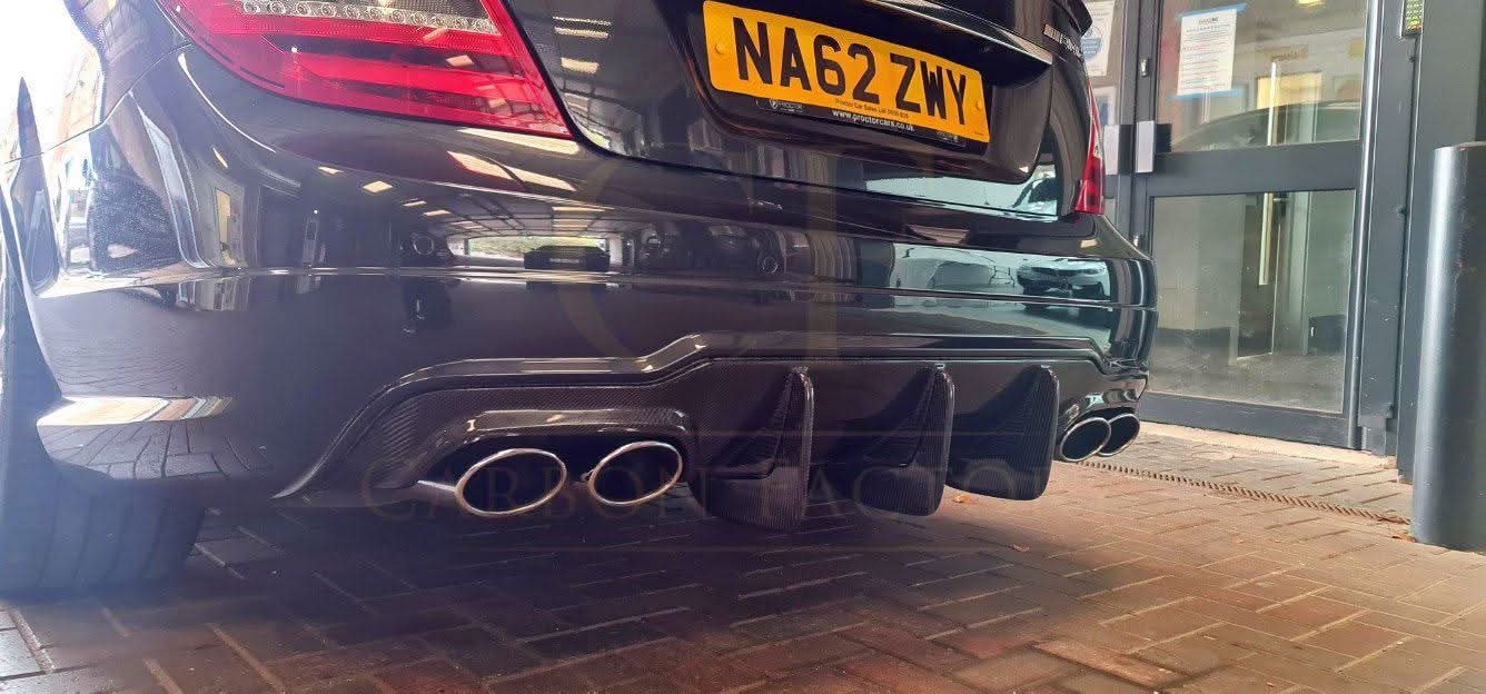 Carbon Fibre Big Fin Rear Diffuser for Mercedes Benz W204 C63 and C Class Facelift 12-14 - Carbon Factory