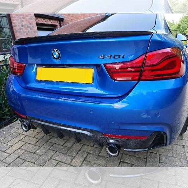 Carbon Fibre Rear Diffuser Dual Exhaust for BMW F32 F33 F36 4 Series 14-20 - Carbon Factory