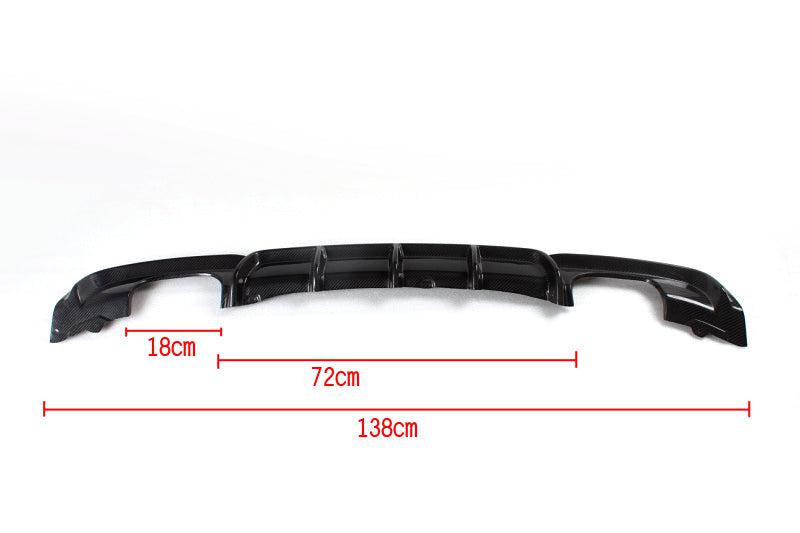 Carbon Fibre Rear Diffuser Quad Exhaust for BMW F30 F31 3 Series 12-19 - Carbon Factory