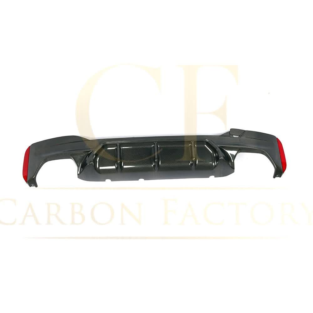 Carbon Fibre Rear Diffuser with Quad Exhaust Pipe for BMW G30 G31 5 Series M Sport 17-23 - Carbon Factory