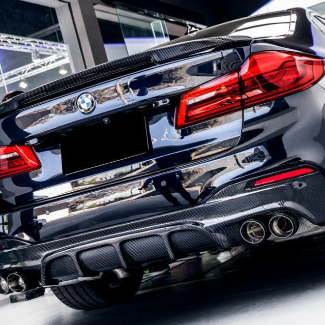 FD Style Carbon Fibre Rear Diffuser for BMW G30 G31 5 Series M Sport 17-23 - Carbon Factory