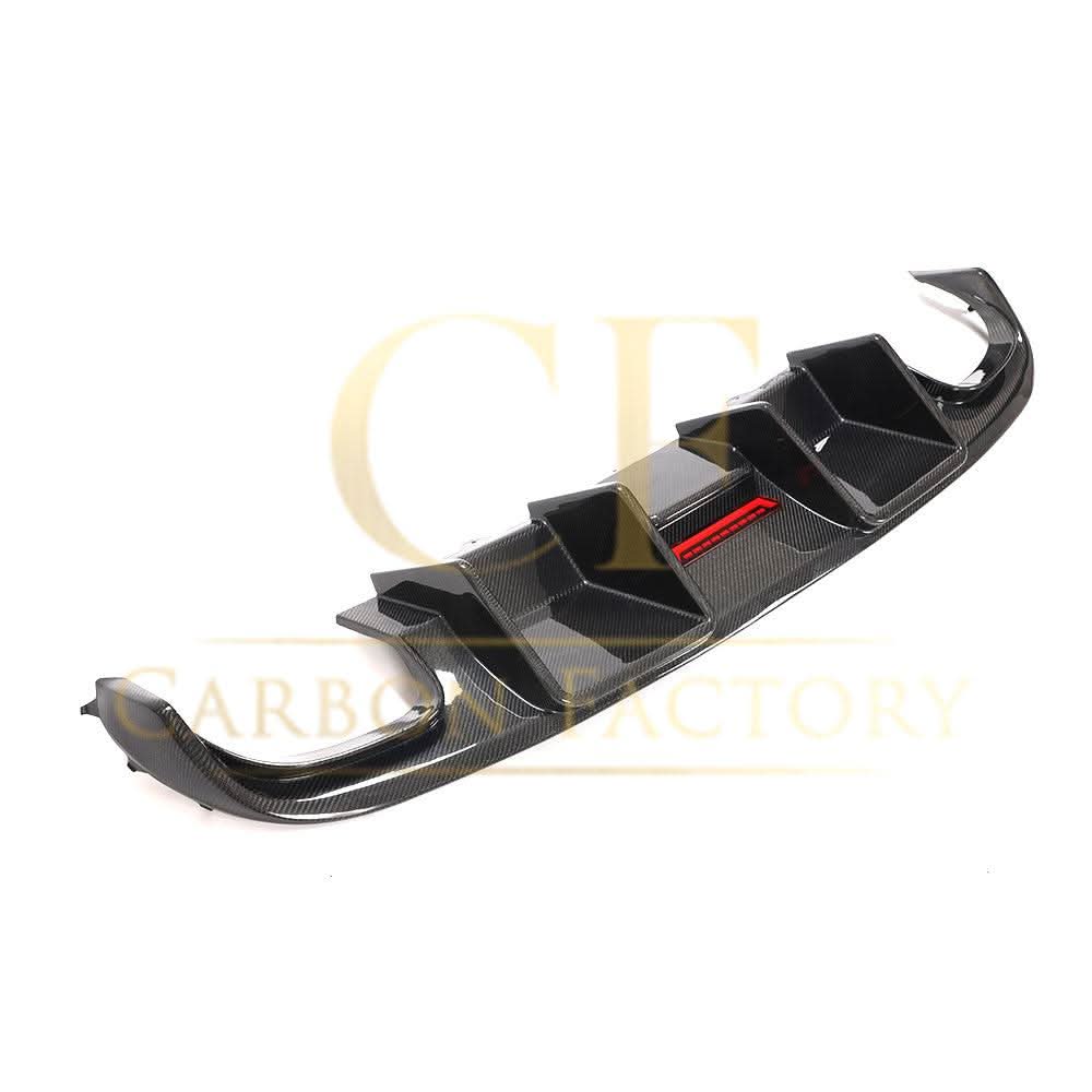 LED Style Carbon Fibre Rear Diffuser for Audi S4 A4 S Line B8 08-12 - Carbon Factory