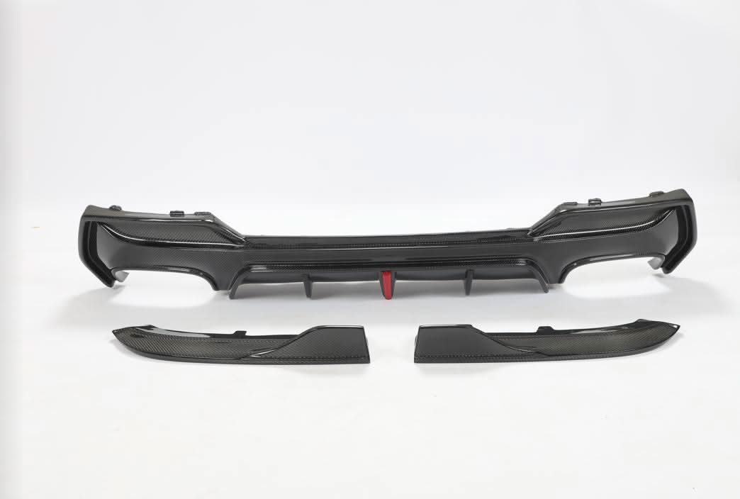 LED Style Pre-Preg Carbon Fibre Rear Diffuser for BMW 4 Series G22 G23 20-Present - Carbon Factory