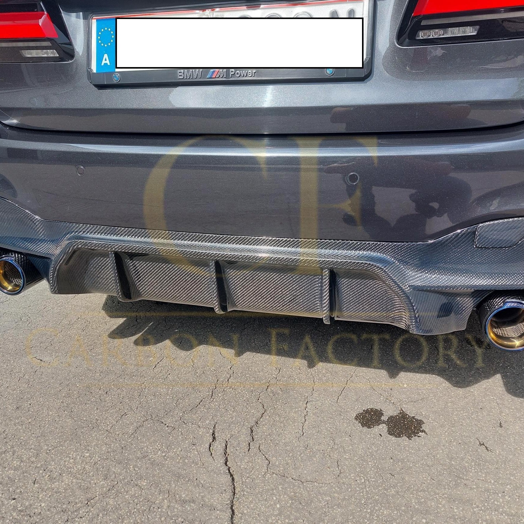M5 Style Carbon Fibre Rear Diffuser for BMW G30 G31 5 Series M Sport 17-23 - Carbon Factory