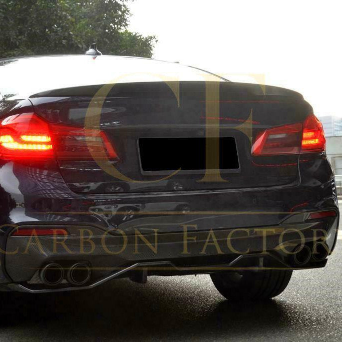 MP Style Carbon Fibre Rear Diffuser 2 Pieces for BMW G30 G31 5 Series M Sport 17-23 - Carbon Factory
