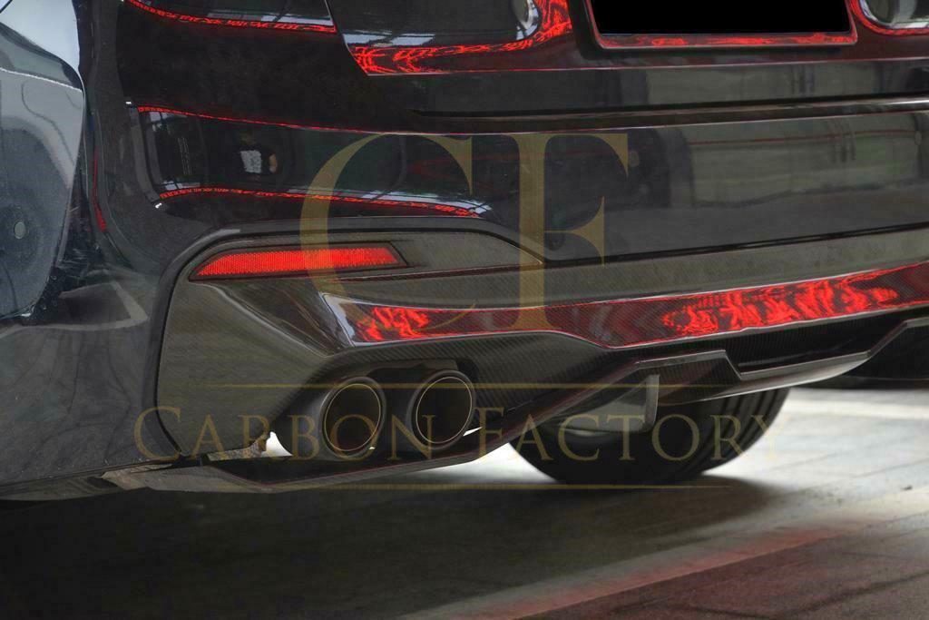 MP Style Carbon Fibre Rear Diffuser 2 Pieces for BMW G30 G31 5 Series M Sport 17-23 - Carbon Factory