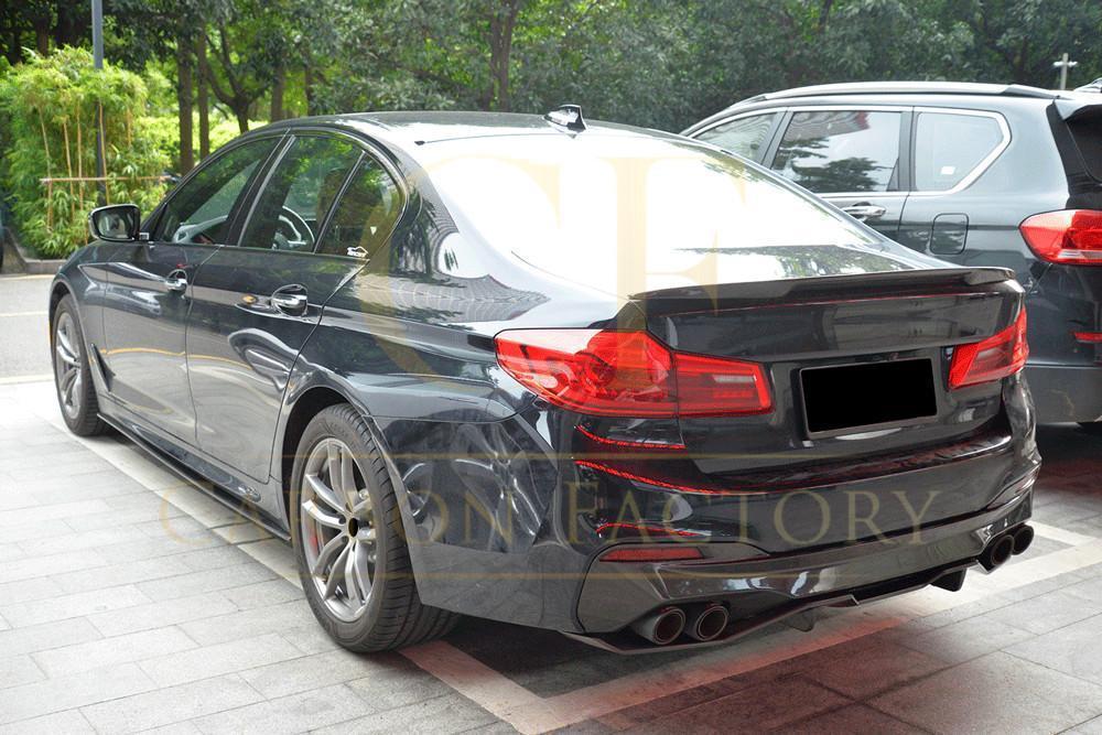MP Style Carbon Fibre Rear Diffuser 2 Pieces for BMW G30 G31 5 Series M Sport 17-23 - Carbon Factory