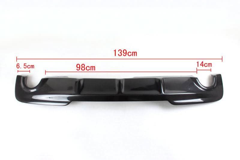 MP Style Carbon Fibre Rear Diffuser Dual Exhaust for BMW F10 5 Series 10-17 - Carbon Factory