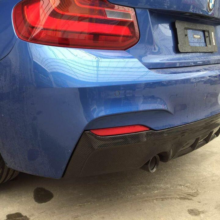 MP Style Carbon Fibre Rear Diffuser for BMW F22 2 Series M Sport 14-21 - Carbon Factory