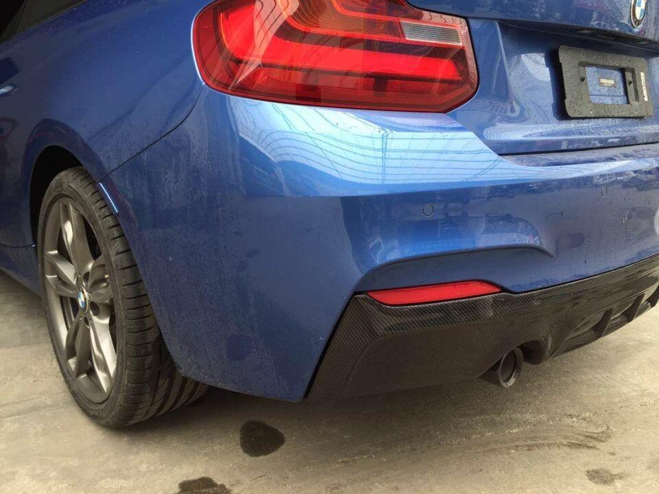 MP Style Carbon Fibre Rear Diffuser for BMW F22 2 Series M Sport 14-21 - Carbon Factory