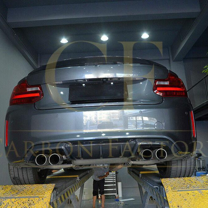MP Style Carbon Fibre Rear Diffuser for BMW F87 F87C M2 16-21 - Carbon Factory
