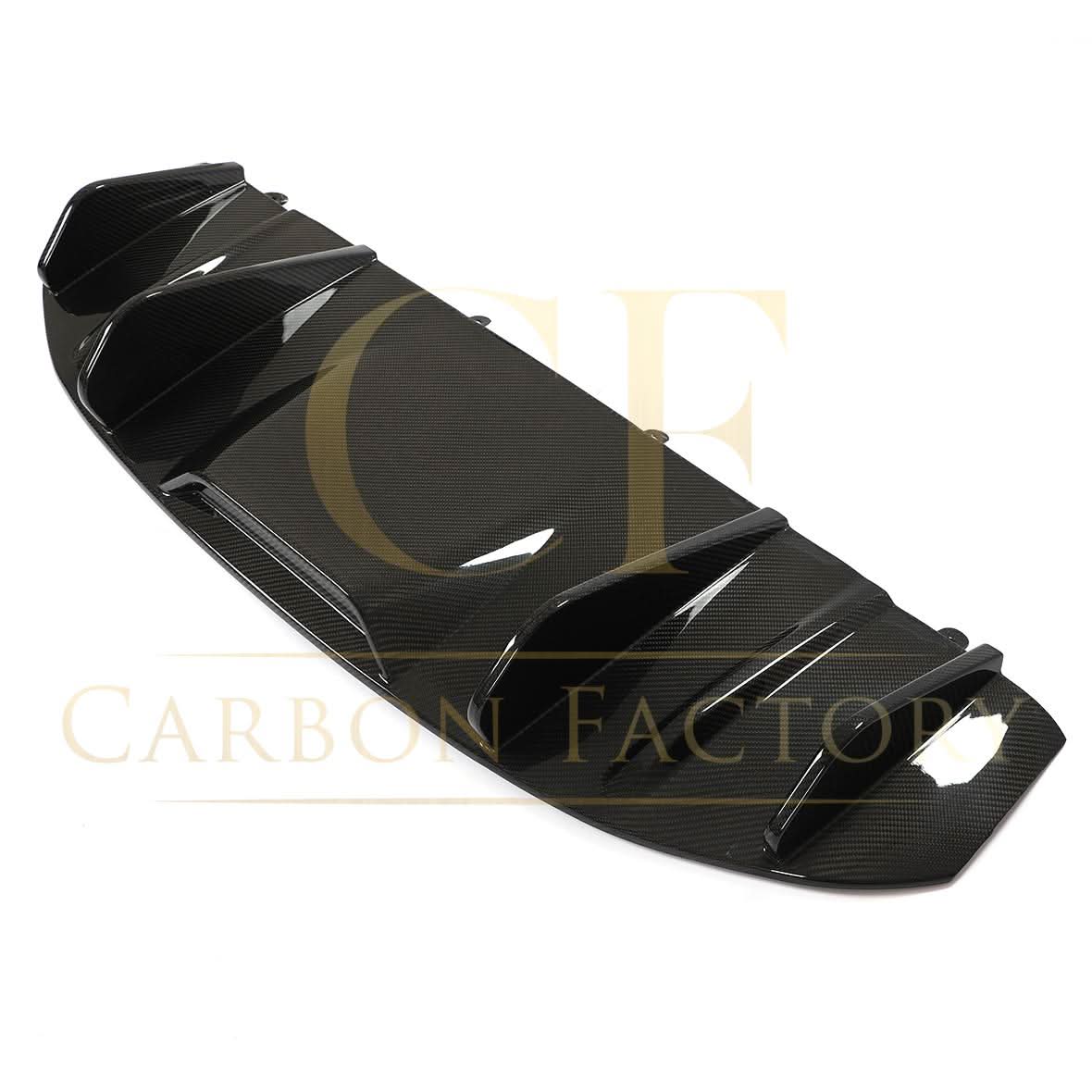 P Style Pre-Preg Carbon Fibre Rear Diffuser for Porsche Taycan 4 Door 19-21 - Carbon Factory