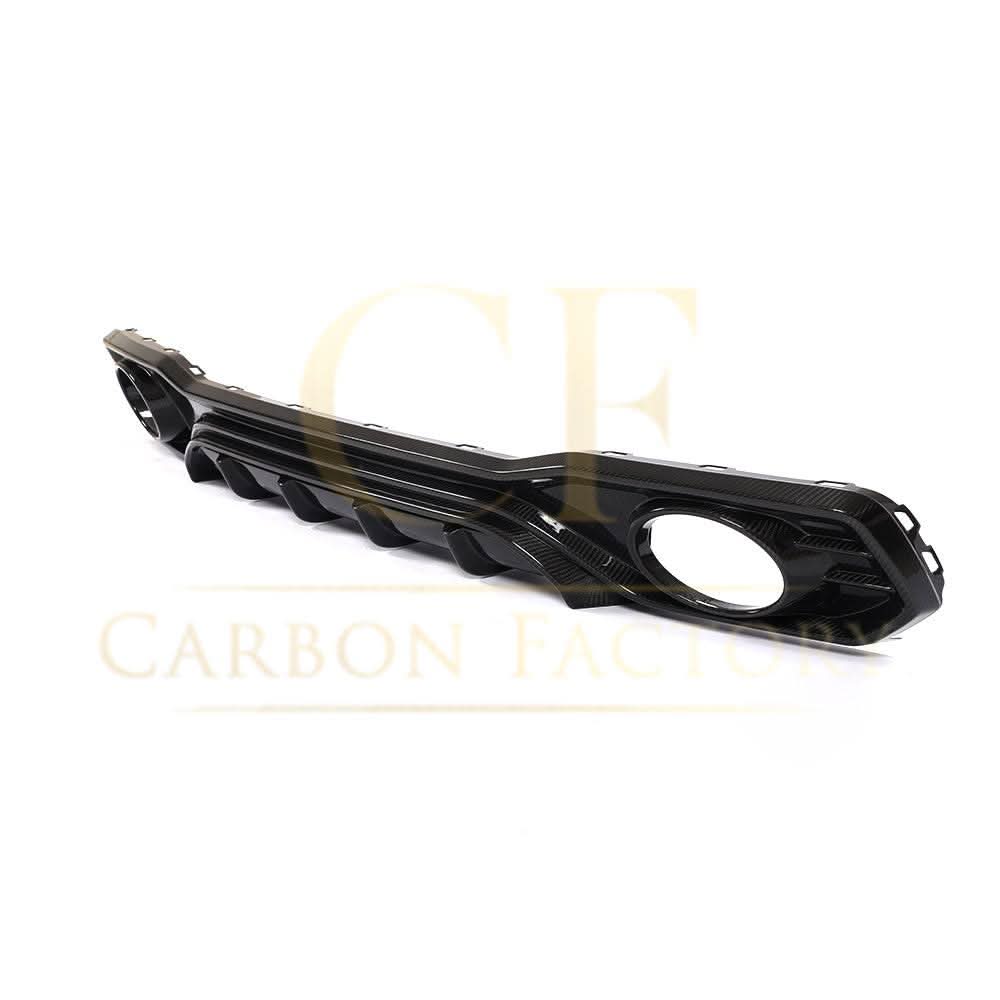P Style Pre-Preg Carbon Fibre Rear Diffuser with Exhaust Tips for Audi 4K A7 S Line S7 19-22 - Carbon Factory