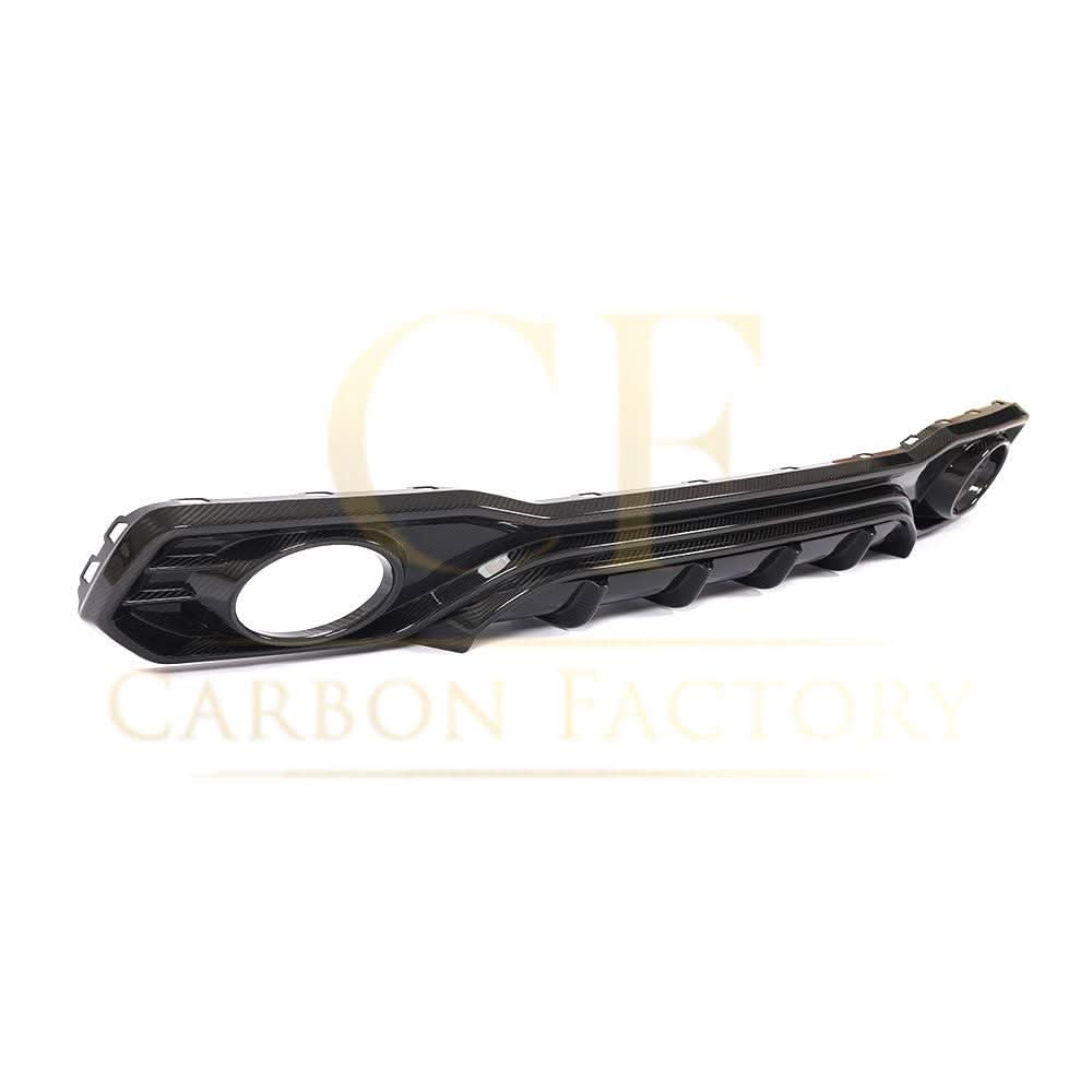 P Style Pre-Preg Carbon Fibre Rear Diffuser with Exhaust Tips for Audi 4K A7 S Line S7 19-22 - Carbon Factory