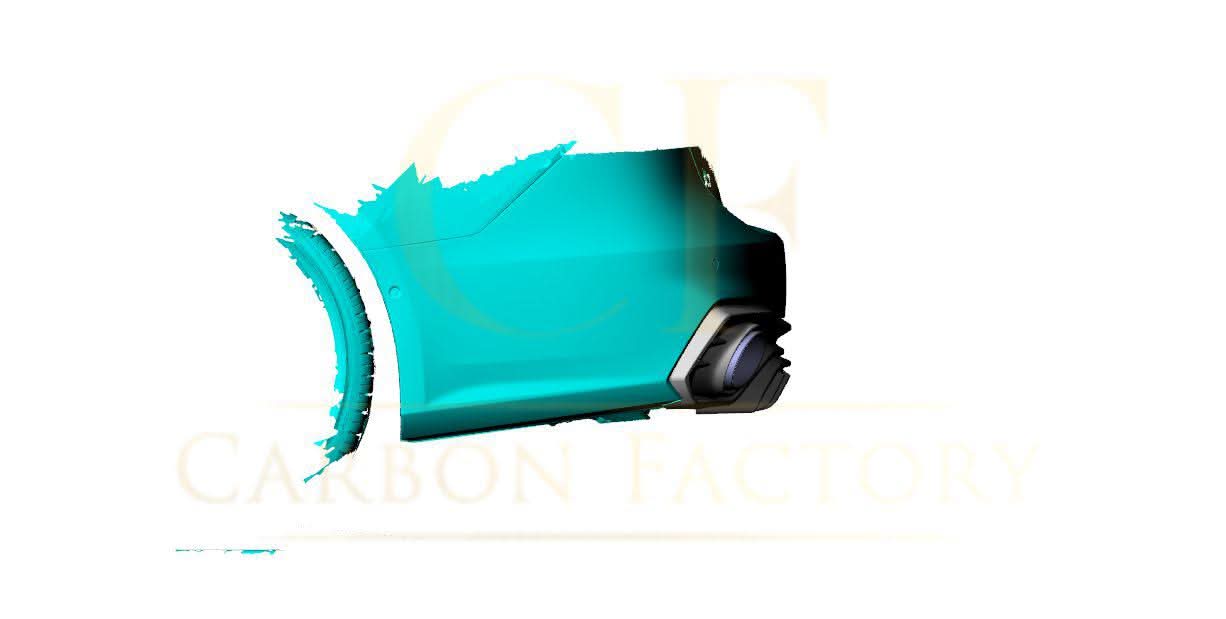 P Style Pre-Preg Carbon Fibre Rear Diffuser with Exhaust Tips for Audi 4K A7 S Line S7 19-22 - Carbon Factory