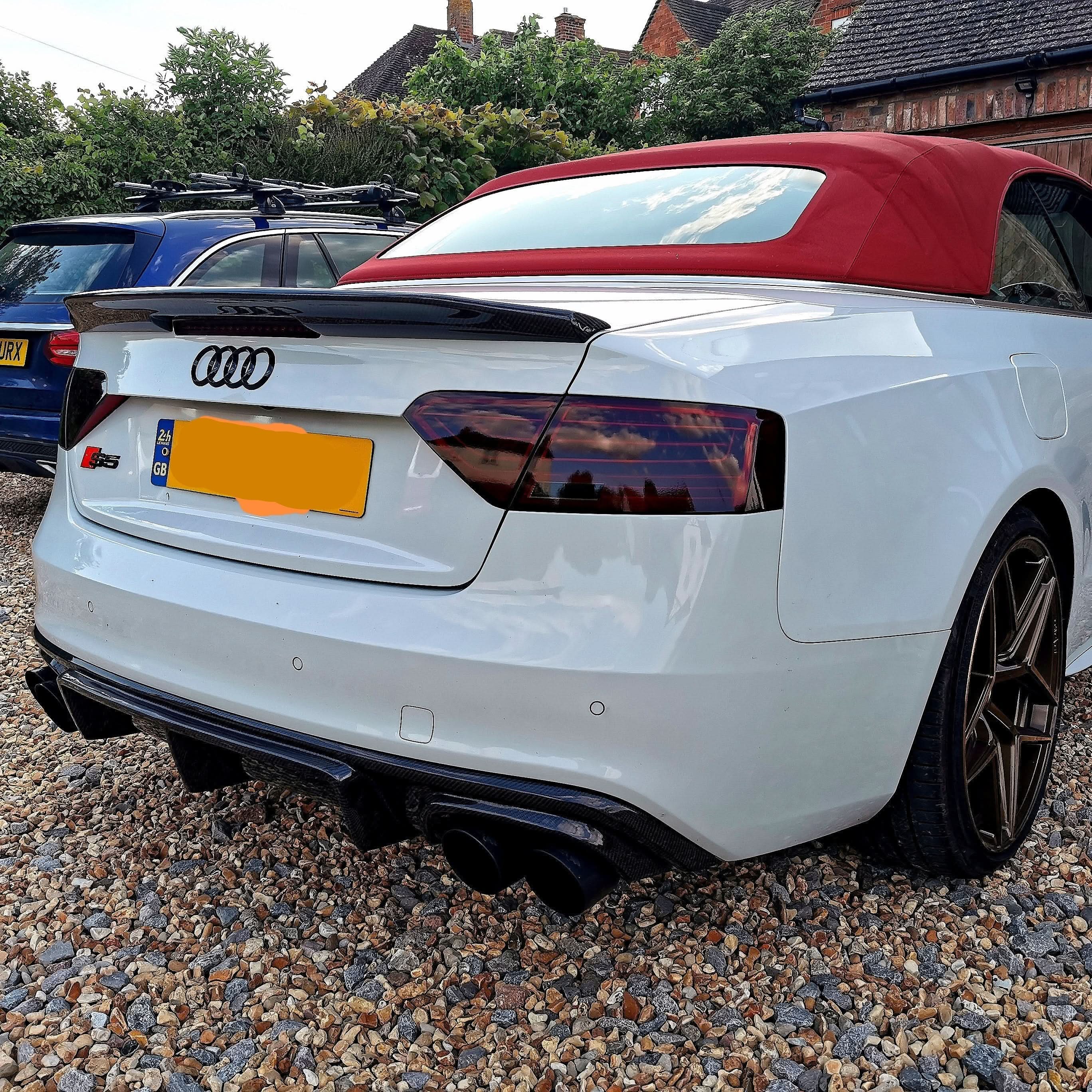 RS Style Carbon Fibre Rear Diffuser for Audi B8.5 S5 & A5 S Line 11-16 - Carbon Factory