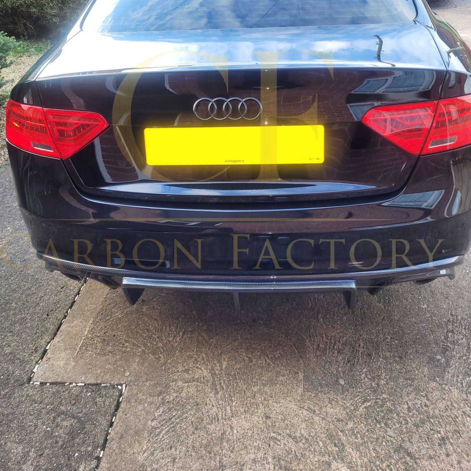 RS Style Carbon Fibre Rear Diffuser for Audi B8.5 S5 & A5 S Line 11-16 - Carbon Factory