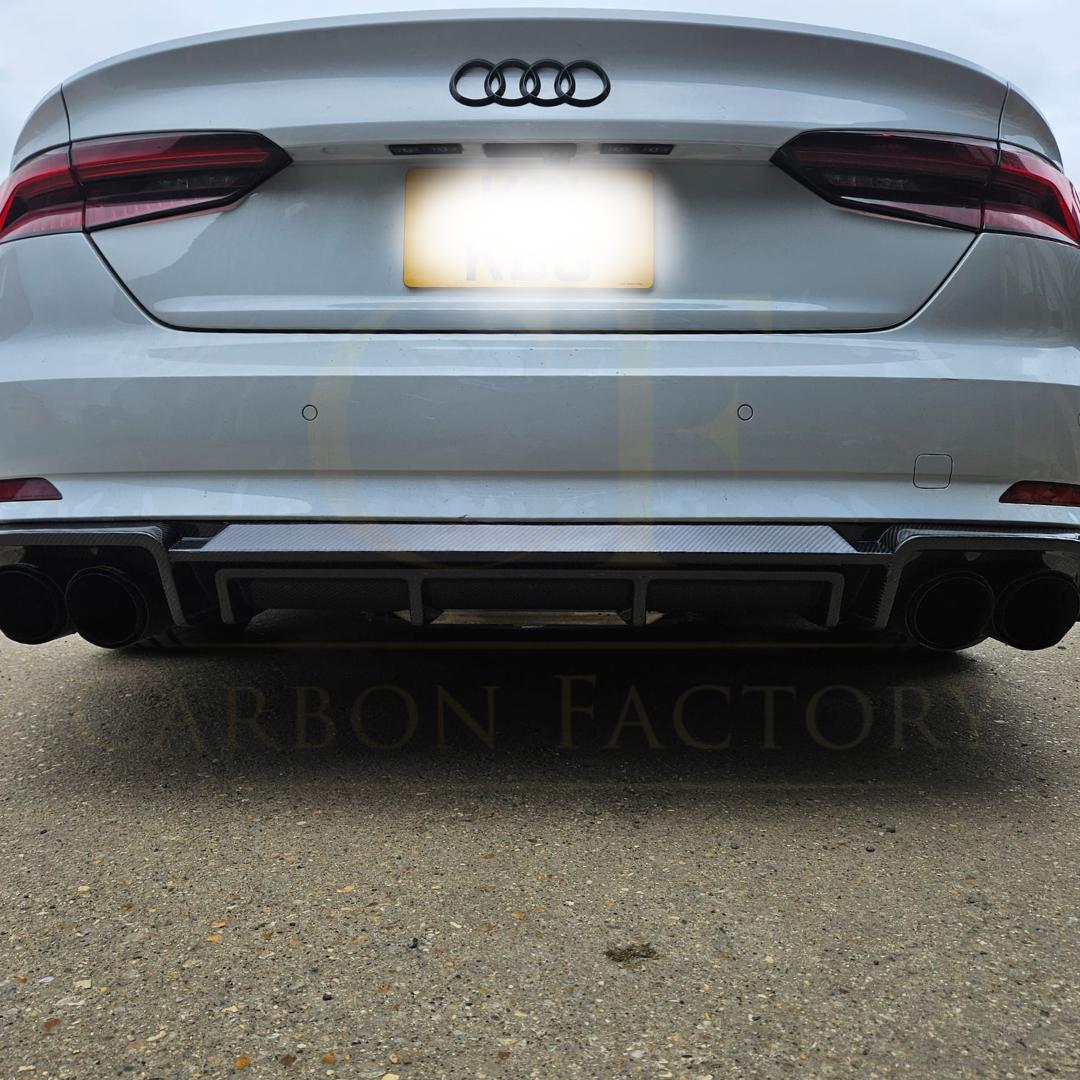 V Style Carbon Fibre Rear Diffuser for Audi B9 A5 S Line & S5 17-19 - Carbon Factory