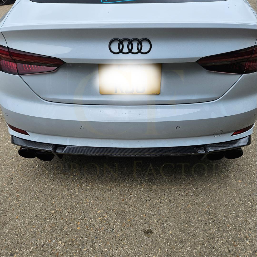 V Style Carbon Fibre Rear Diffuser for Audi B9 A5 S Line & S5 17-19 - Carbon Factory