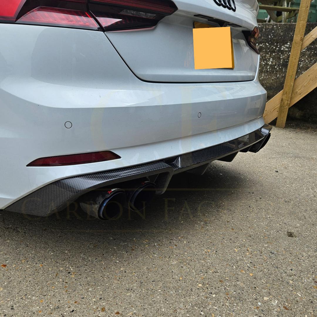 V Style Carbon Fibre Rear Diffuser for Audi B9 A5 S Line & S5 17-19 - Carbon Factory