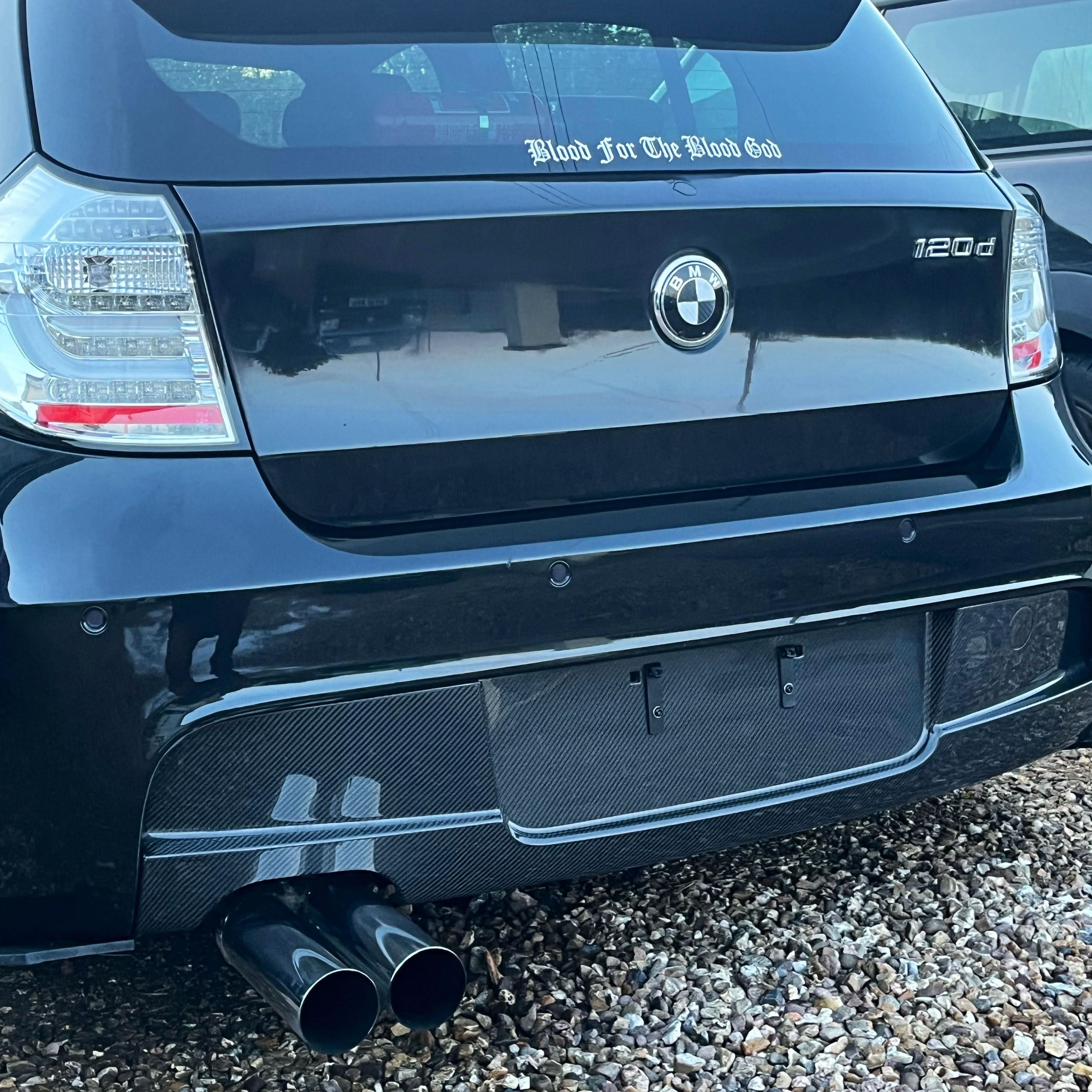 V Style Carbon Fibre Rear Diffuser for BMW E87 1 Series M Sport 04-13 - Carbon Factory