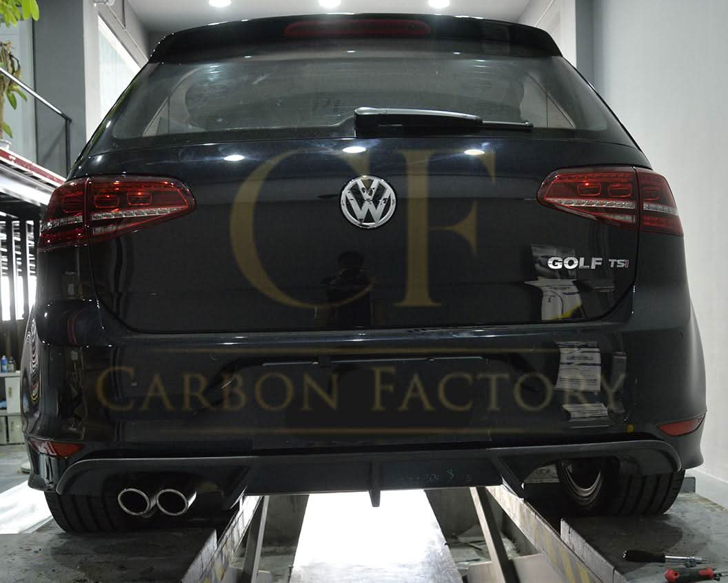 V Style Carbon Fibre Rear Diffuser for VW Golf MK7 R 14-17 - Carbon Factory