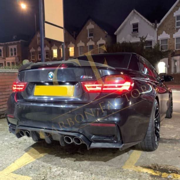 V Style Carbon Fibre Rear Diffuser for BMW F80 M3 F82 F83 M4 14-20 - Carbon Factory