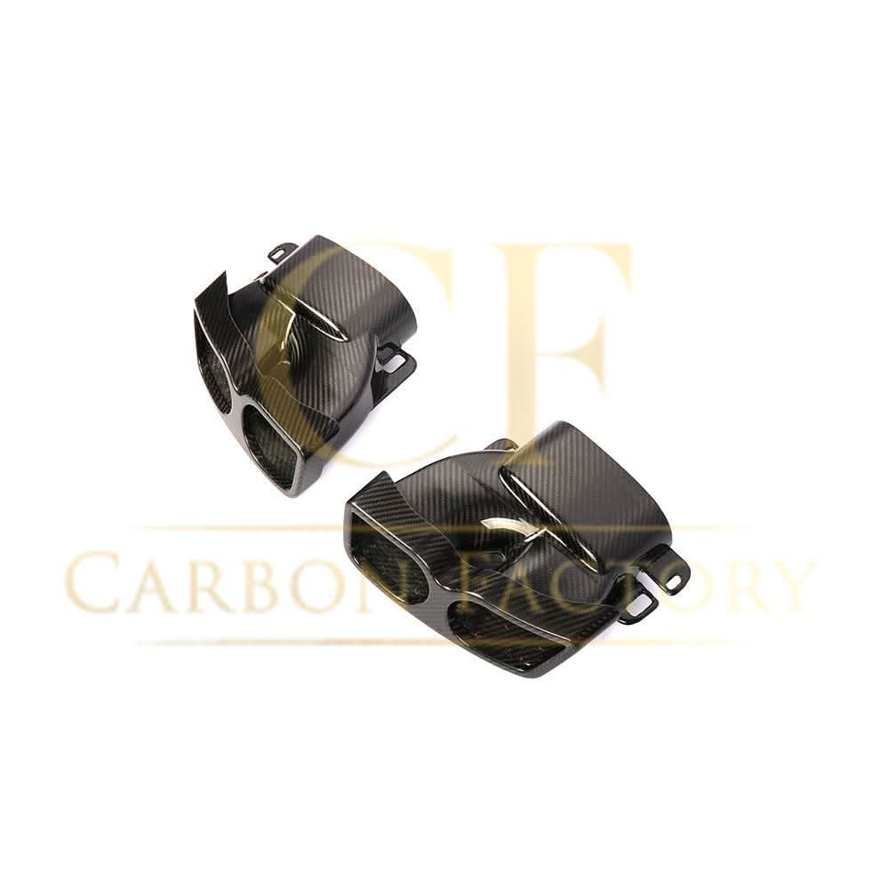 Pre-Preg Carbon Fibre Exhaust Tips for Mercedes W205 C63 C63s 15-18 - Carbon Factory